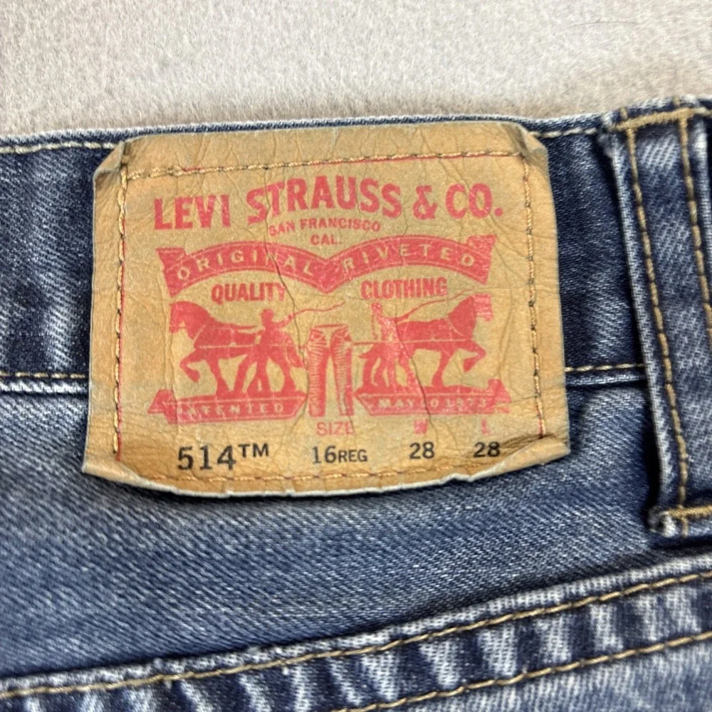 LEVIS 514 STRAIGHT BOYS SIZE 16 REG‎ (29x29) JEANS-DISTRESSED